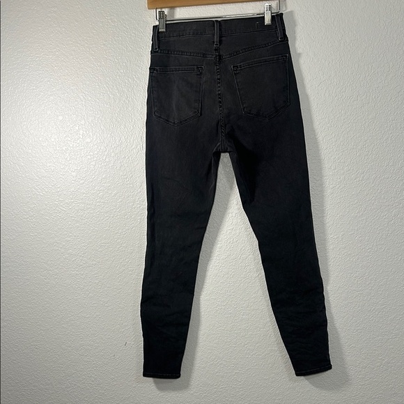 Frame Ali High Rise Skinny Women's Black Stretch Denim Jeans Size 27 - Picture 2 of 7